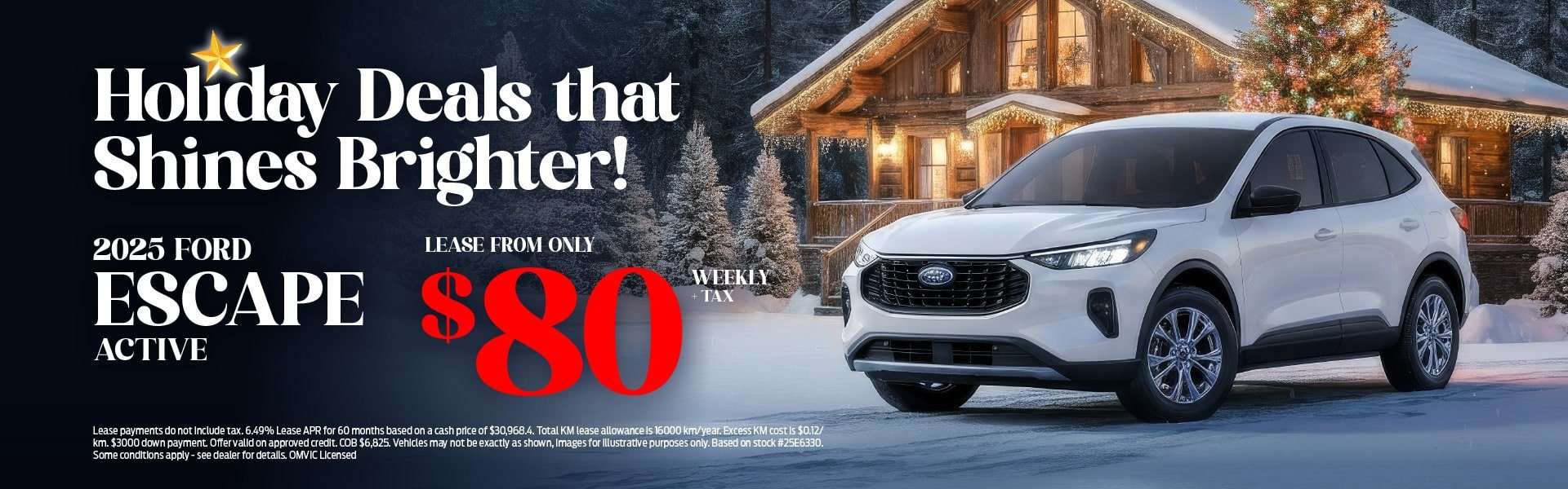 Ford Escape Christmas Lease Deal